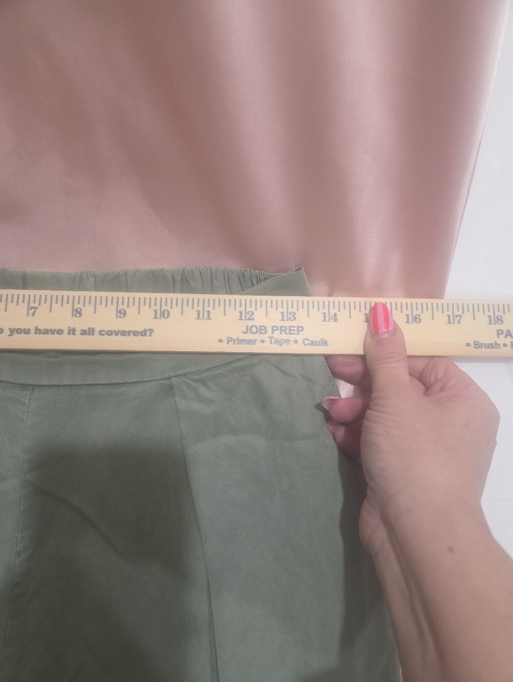 High-Rise Wide-Leg Pleated Pants in Olive - Picture 10 of 10